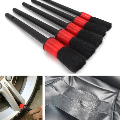 5Pcs Detailing Brush Wash Brushes Tool For Car Interior Engine Small Gap Clean