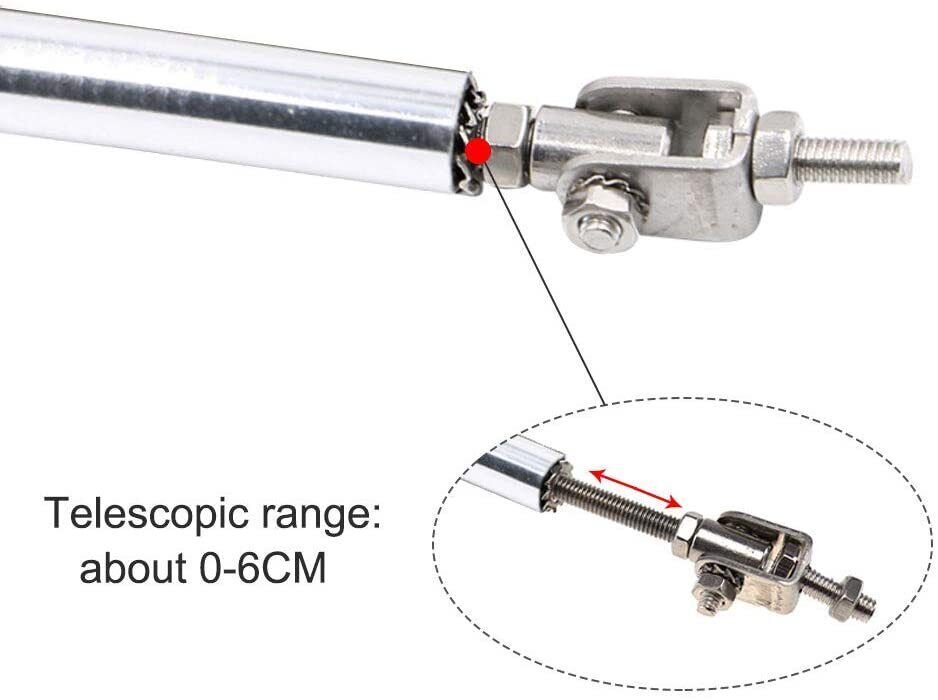 For BMW Car Front Bumper Lip Spoiler Splitter Gloss Black Bod Kit Strut Rods