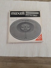 Vintage  Maxell  7" Take-up Empty Reel W/ Box Pr-7 Plastic 178mm Standard Hub