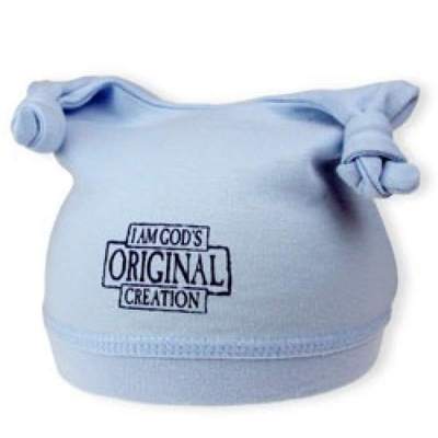 Babymütze ''I am God`s Original Creation'' - blau (UVP 7,45  )