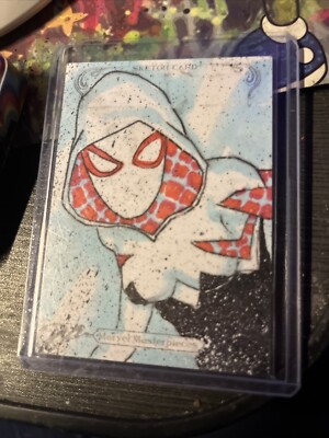 2018 Marvel Masterpieces Spider-Gwen , Ghost-Spider JEFFREY BENITEZ SKETCH 1/1