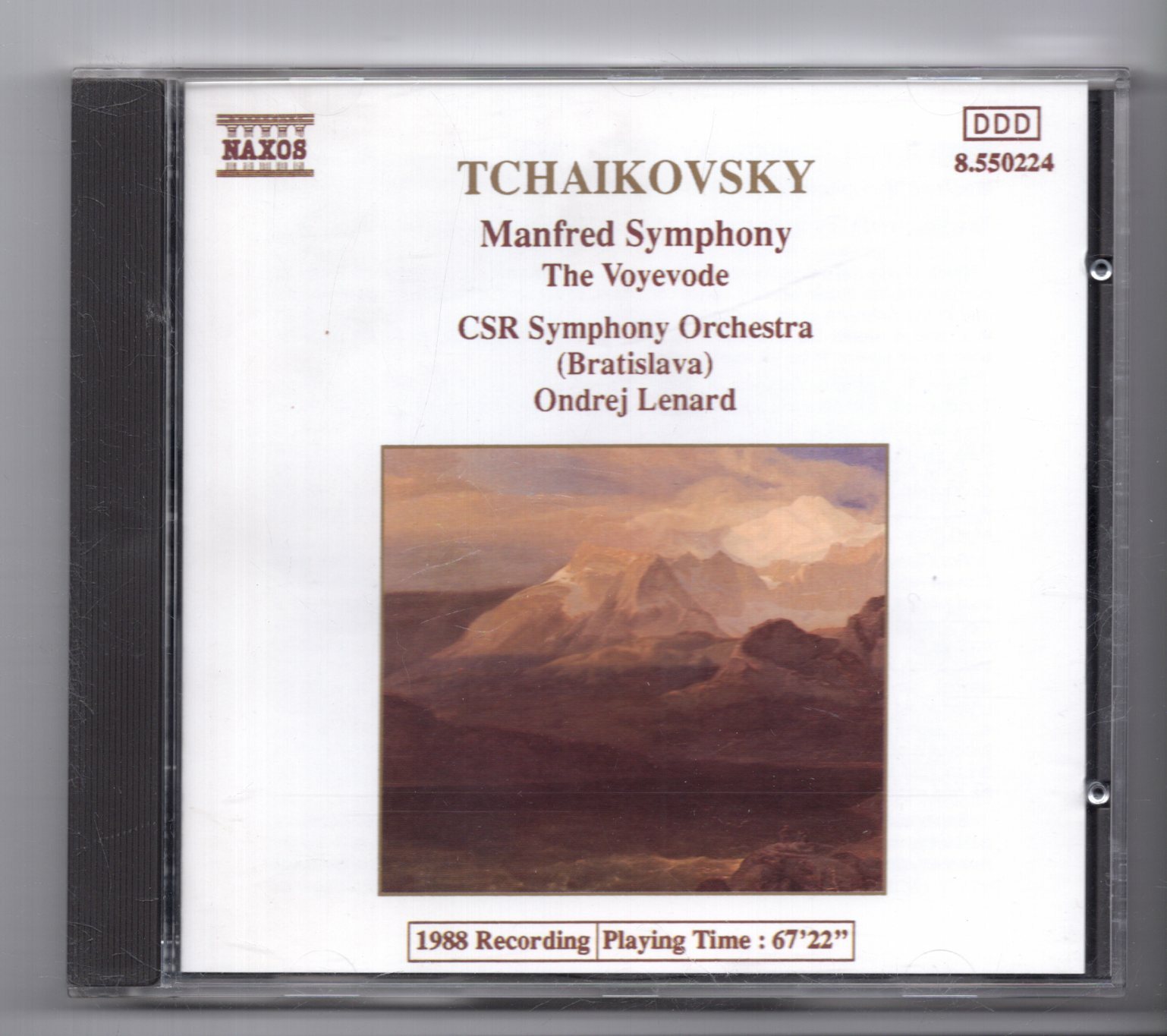 (JX773) Tchaikovsky: Manfred Symphony, The Voyevode - 1989 CD