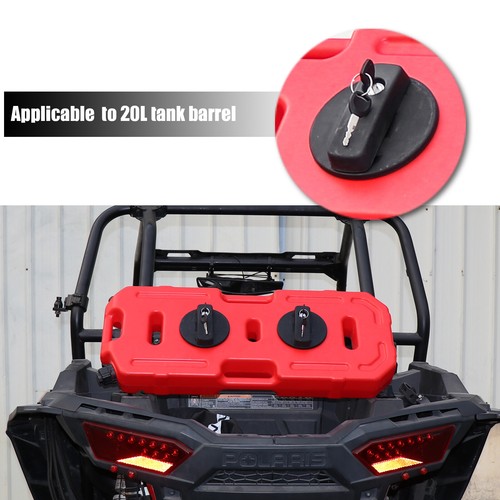 20L 5Gal Fuel Tank Can Gas Container Backup w/ Mount Locks for Jeep Off Road SUV - Picture 2 of 12
