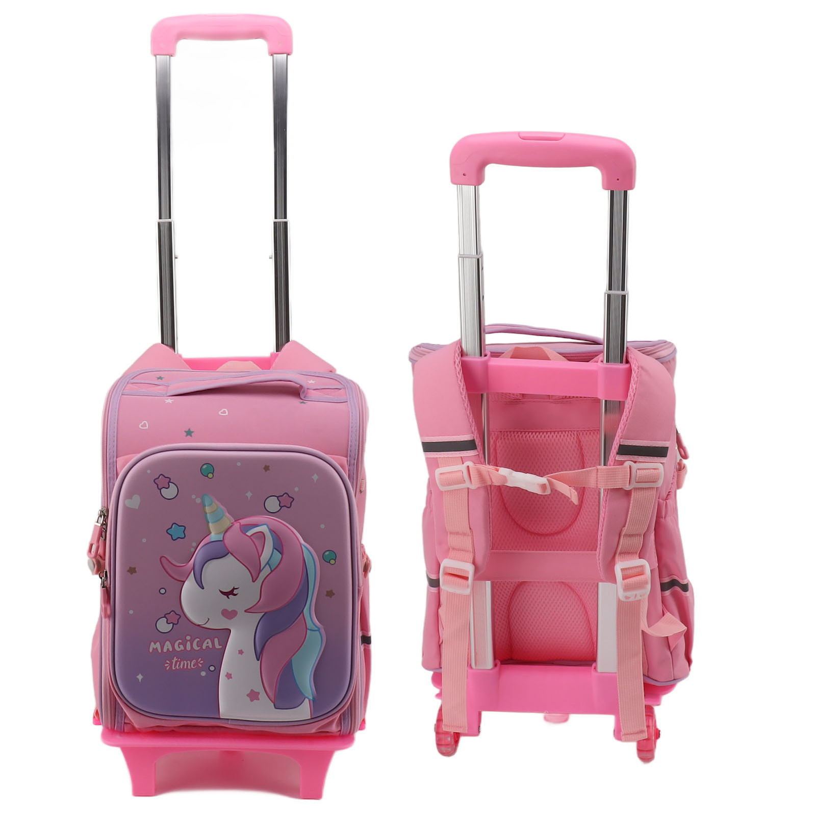 Mochila Carro Niños Desmontable Bolso Escolar Grande con 2 Ruedas Rodantes Regalo Nuevo