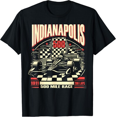 Indianapolis Indiana State 500 Race Car Formula Racing Car Gift Unisex T-Shirt