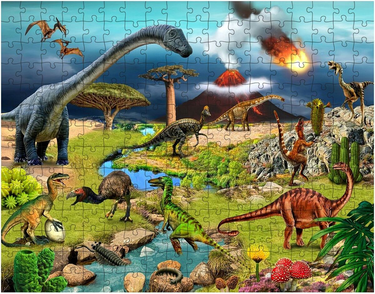 Dinosaurs Jigsaw puzzle 250 pieces any holiday board game for boys