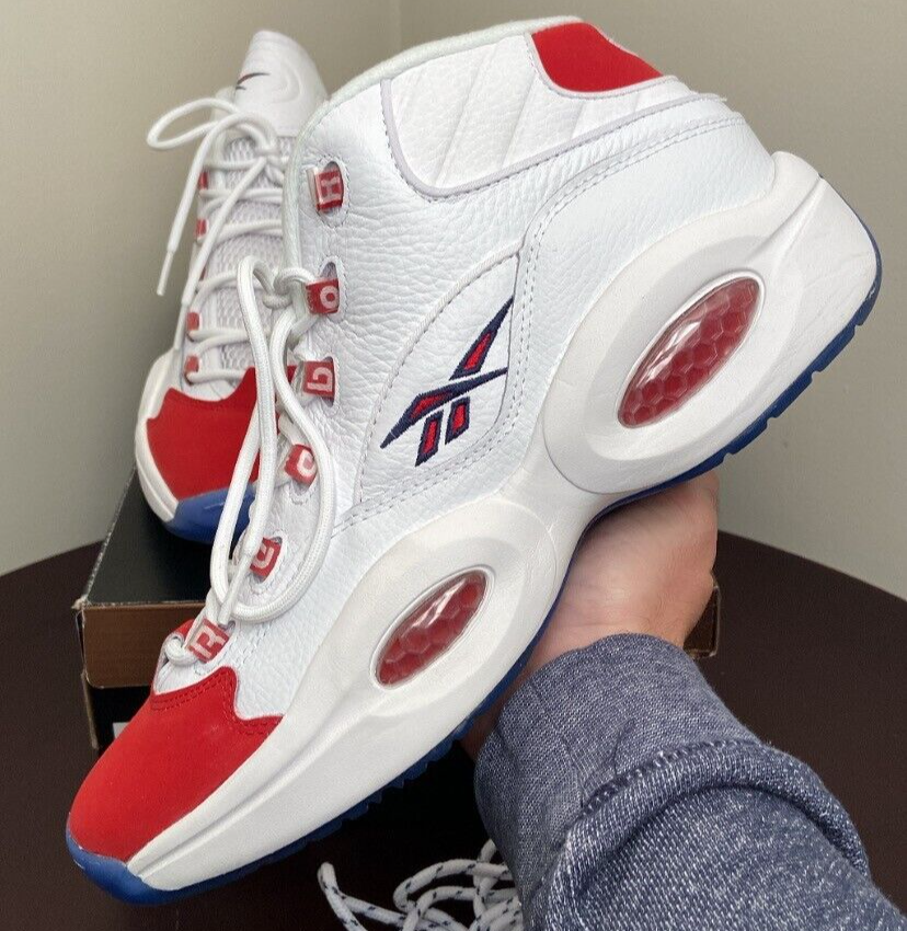 Size 12 Reebok Question Suede Red Toe 25th Anniversary 2020