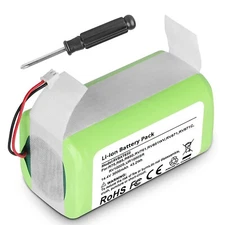 RVBAT850 Battery for Shark Ion Robot Vacuum RV1001AE R75 14.4V 3000mAh 2-Prong