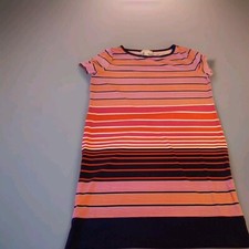 Michael Kors Stripe Midi Tee Shirt Dress XL Short Sleeve Preppy Old Money 