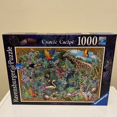 Neu Ravensburger exotische Flucht 1000 Stück Puzzle-versiegelte Box.