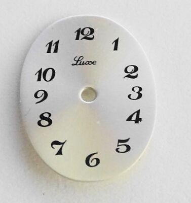 Cadrans de montre ronds ou cabochons plats rétro argenté chiffres dorés