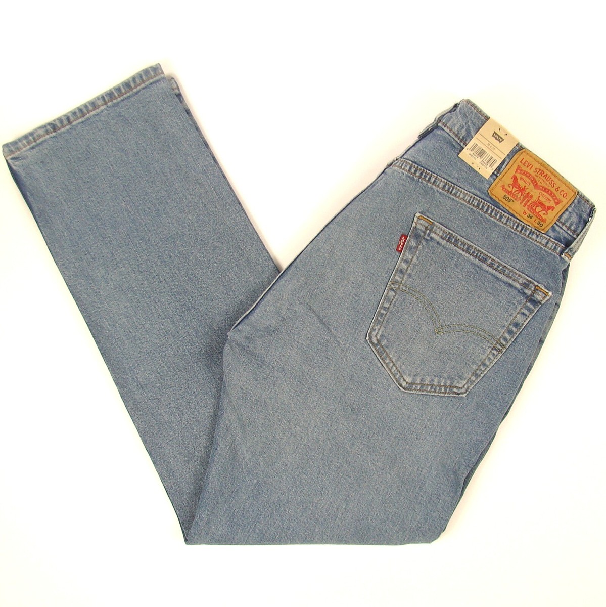 Levi's 505 Men's Jeans New Size 34x30 Stretch Regular Fit FREE