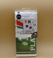 RoomMates 20 Wall Decals  Wallpaper Stickers Game Room #1 Player Soccer Ball