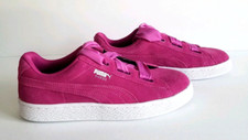 Puma Suede Heart Jr NEW Youth Rose Violet Shoes Youth Size 6
