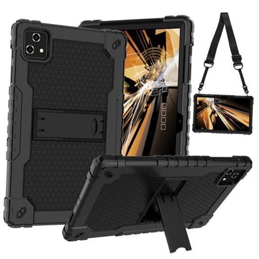 Tablet Case for T-Mobile Revvl Tab 5G 2023 Released Heavy Duty Protective Black