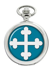 Heraldic Cross Bottony Pocket Watch