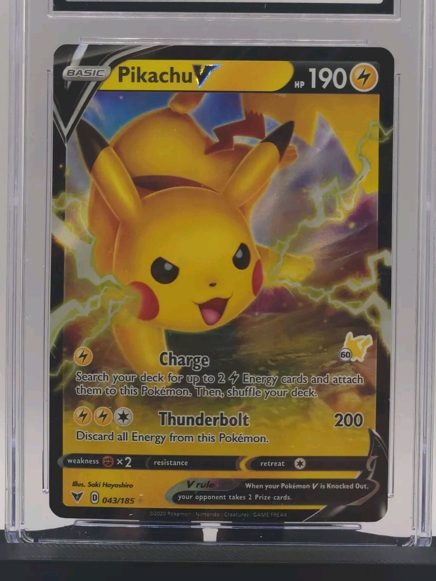 CGC GEM MINT 10 Pikachu V Battle Academy Pikachu Deck PROMO #60
