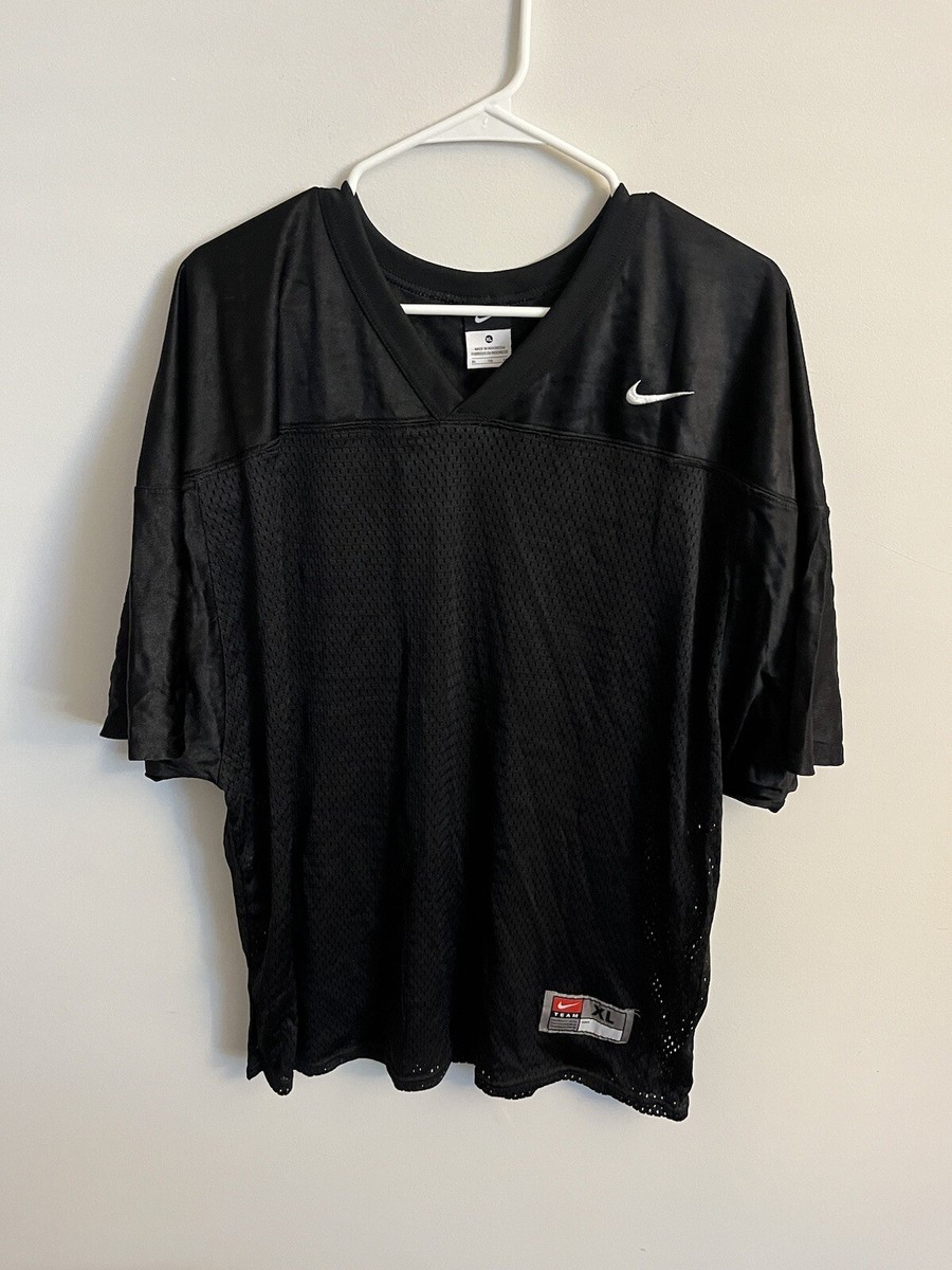 Nike NFL Black Football Jersey Mesh Blank Team Issued XL Mens