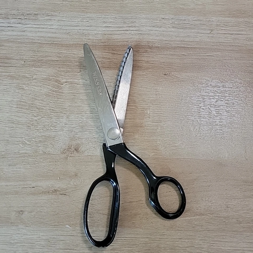 Wiss CB9 Vintage Drop-forged steel pinking zig-zag cut shears scissors USA 9" In - Image 2 of 4