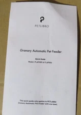 Petlibro Automatic Pet Feeder 6L Single Food Tray white PLAF002