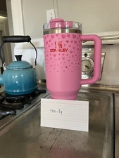 Stanley X Target Exclusive SWEET HEARTS PINK Valentine 40oz Tumbler  IN HAND 🩷