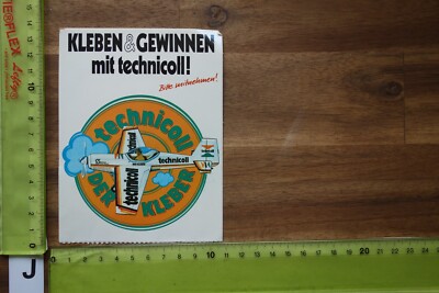 Alter Aufkleber Modellbau Beiersdorf TECHNICOLL Flugmodell (JA)