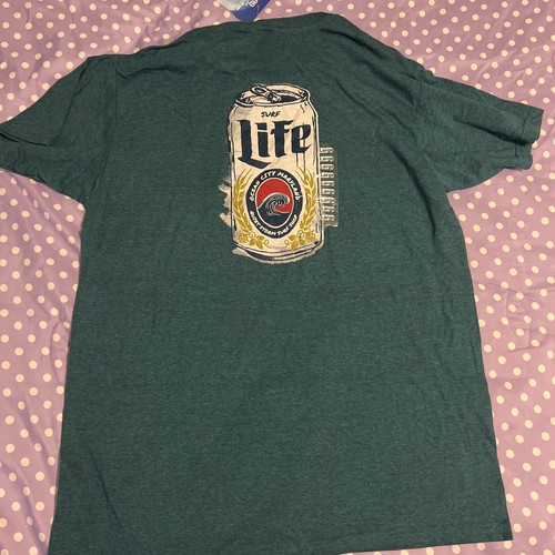 Men’s Quiet Storm Surf shop t-shirt short sleeve Turquoise Large - Picture 2 of 3