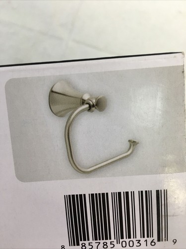 Delta Valdosta Satin Nickel Surface Mount Single Post Toilet Paper Holder 774496 - Picture 5 of 5