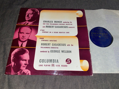 UK 33CX 1345 ed1 B/G DG Casadesus, piano: D'Indy: Mountain Song, Franck. NO SAX
