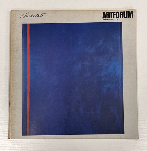 Artforum - December 1971 - Barnett Newman / Frank Stella / Mondrian - Good Cond