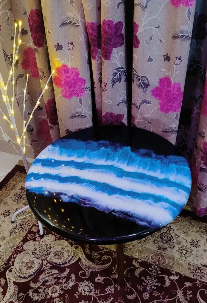 Epoxy Resin Coffee Table Luxury Handcrafted Balcony Side and Living room table