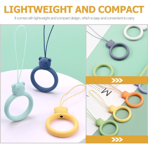 10 Pcs Mobile Phone Straps Men and Women Finger Ring Lanyard Silicone Loop - 第 3/12 張圖片