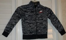 Nike Tracksuit Jacket Kids 3-4 Years Black Full Zip Track Top Size 4 XS