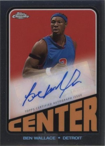 14/25✨2024 Topps Chrome #CA-BWA Ben Wallace Basketball Refractor 