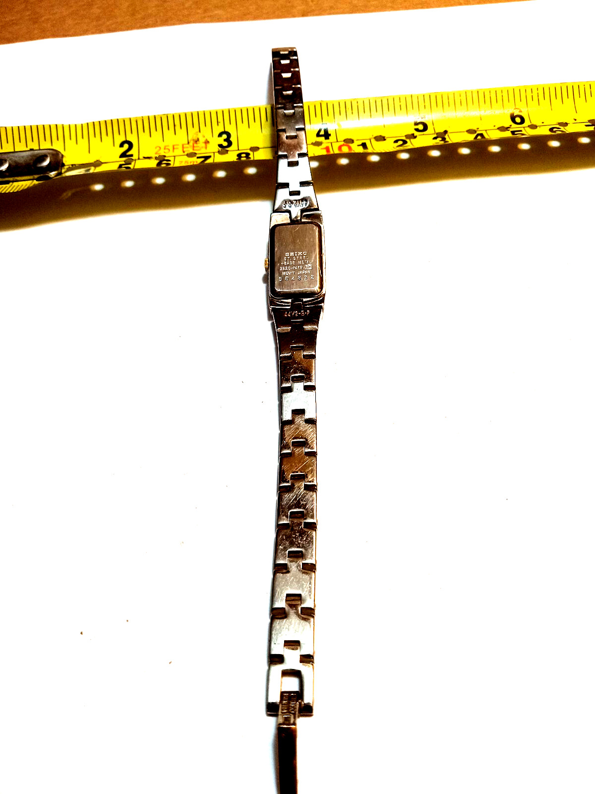 TWO TONE SEIKO RECTANGULAR WOMEN'S WATCH 2E20-747… - image 8