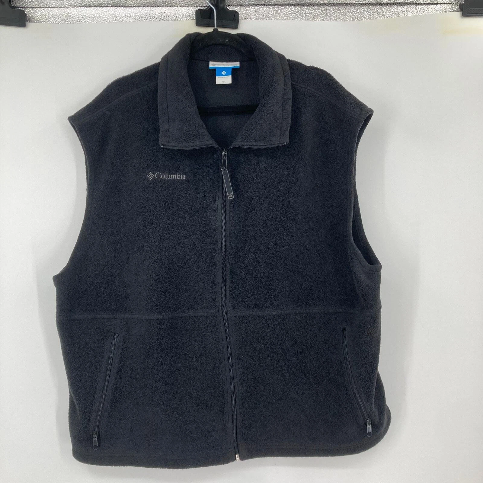 Columbia Black Fleece Full Zip Vest Men’s 2XL Outdoor Western Casual Camp Hike