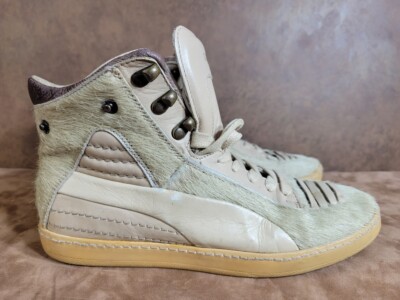 PUMA Alexander McQueen Fur Joustesse Hi Size Sneakers