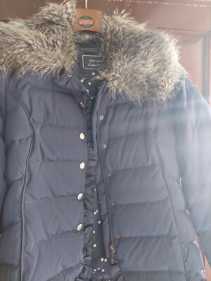 Womens Jacket Per Una Puffer Jacket M&S Per Una Red Feather And