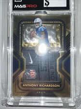 2023 Panini Gold Standard Anthony Richardson 5 /10 JERSEY # LAUNDRY TAG EBAY 1/1