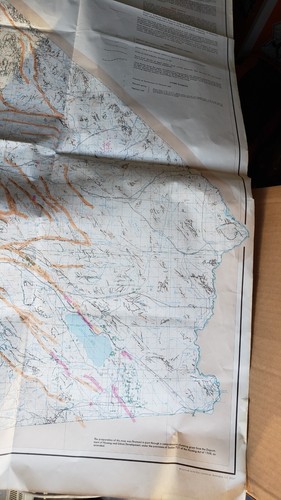 1975 California Fault Map Volcanoes, Thermal Springs and Thermal Well Locations - Picture 7 of 18