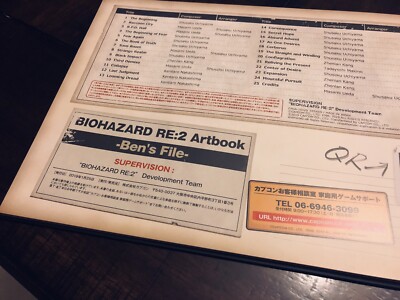 NEW Resident Evil 2 Remake Collector's Ben's File Z-Edition Art