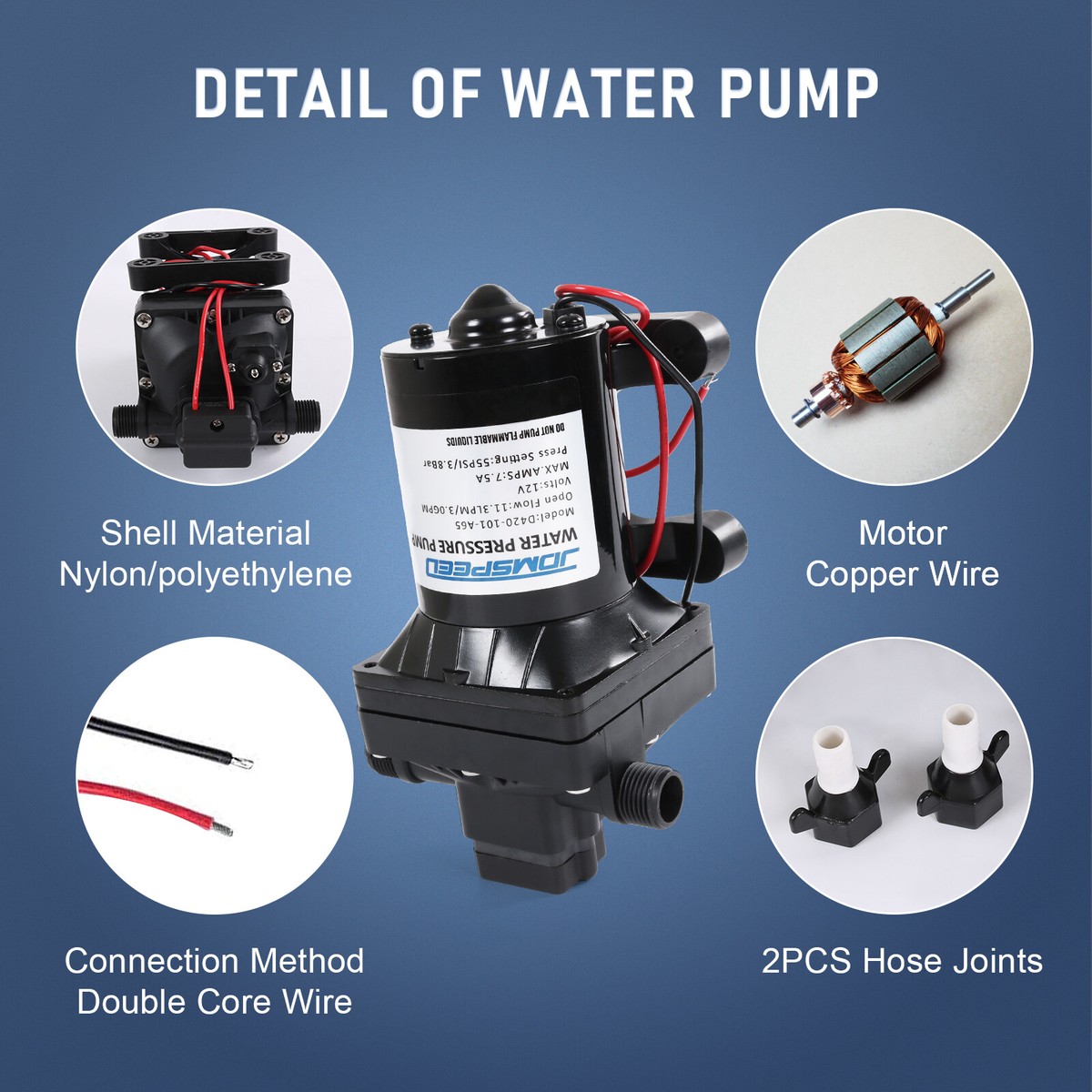 Shurflo 12 Volt RV Water Pump 3.0 GPM - 4008-101-A65 / E65 & 1/2 | RV Shurflo 12 Volt RV Water Pump 3.0 GPM - 4008-101-A65 / E65 & 1/2 | RV