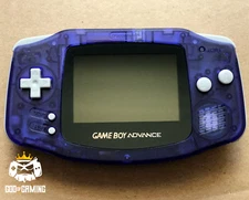 *NEW* Nintendo Game Boy Advance GBA Clear Purple System CUSTOM BUTTONS PADS LENS