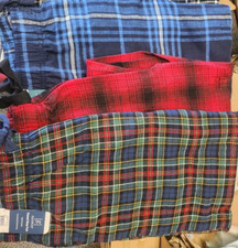 George Men's Flannel Sleep Pants with Side Pockets different sizes and colors