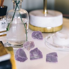 1 Set Campioni Minerali Viola Naturale, Campioni di Minerale Ruvido per Studi Didattici