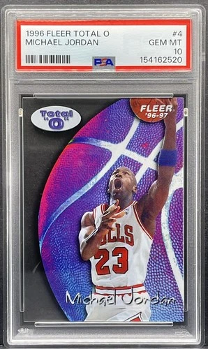 1996-97 Fleer - Michael Jordan - Total O Acetate Insert #4 Graded PSA 10 GEM MT