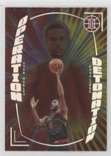 2021 Panini Illusions Operation Detonation Asia Red & Yellow Evan Mobley #10 w1s