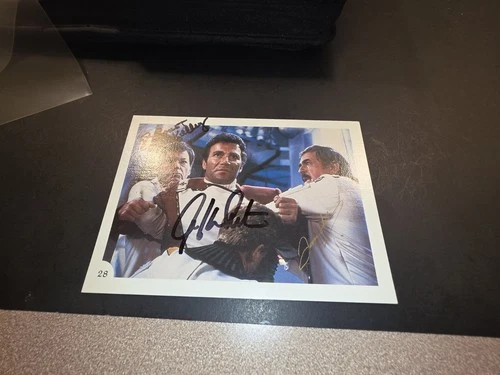 William Shatner & Other Signed 4x6 1982  Star Trek 2
