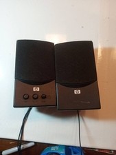 HP UC236 Computer Speakers Black Wired w Adjustable Volume  Tone GREAT