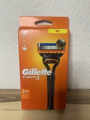 Gillette Fusion5 Starterset, 1x Gillette Rasierer, 3x Ersatzklingen, neu&ovp